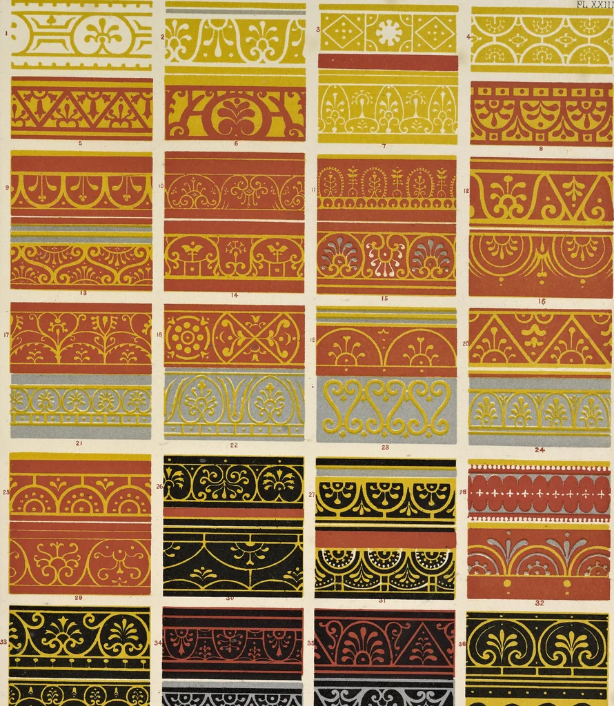 An illustration from The grammar of ornament, 1868, leaf 94