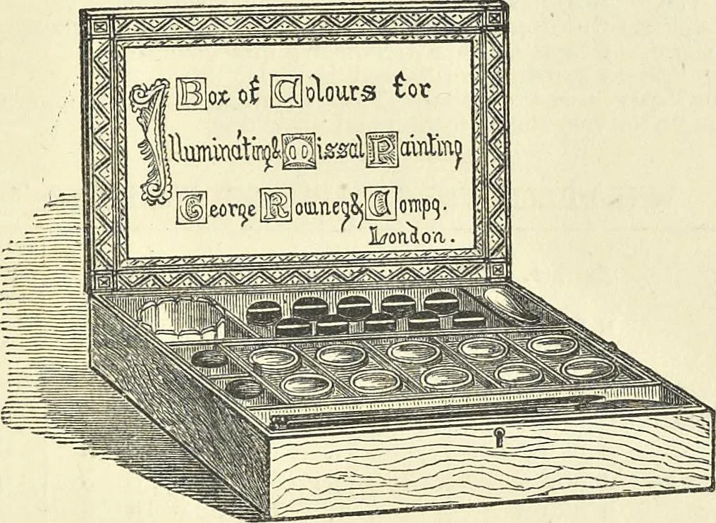 An illustration from The theory of colouring : being an analysis of the principles of contrast and harmony in the arrangement of colours : with their application to the study of nature, and hints on the composition of pictures, etc., 1872, leaf 104
