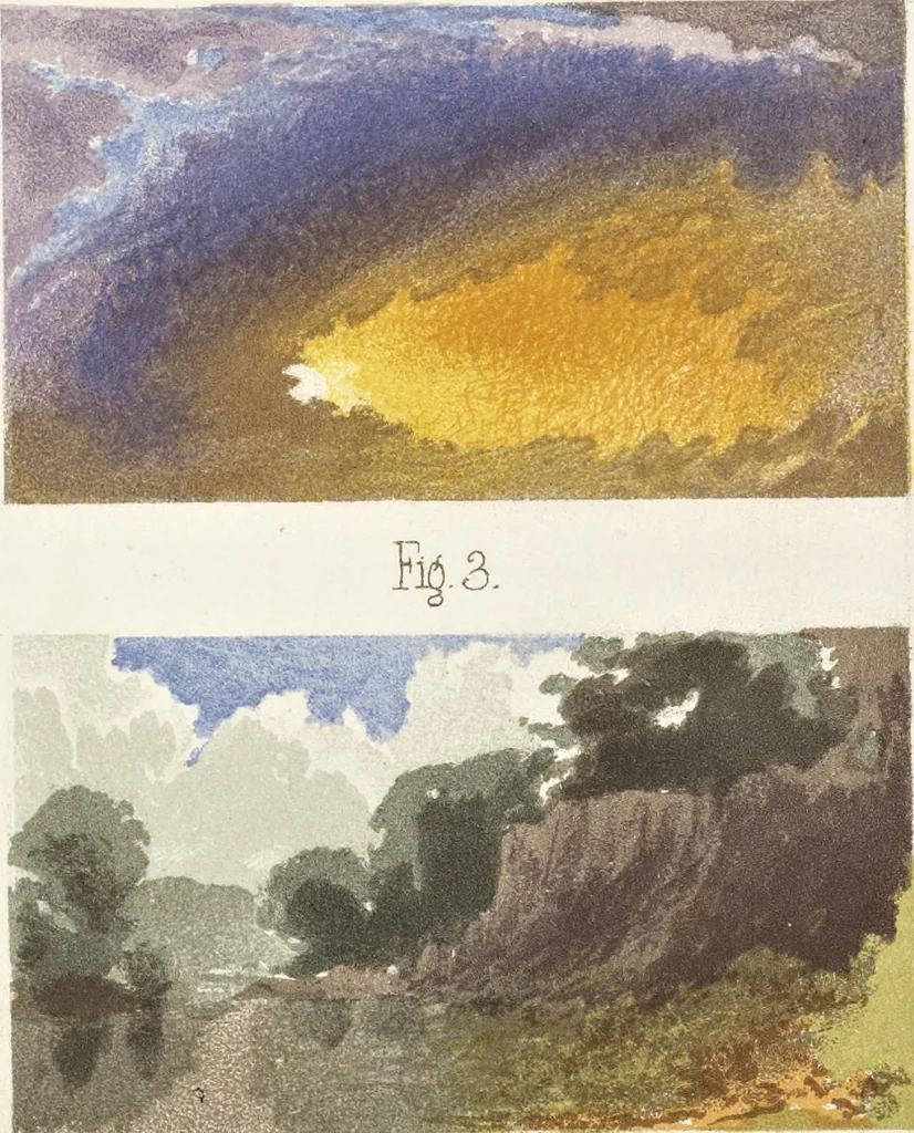 An illustration from The theory of colouring : being an analysis of the principles of contrast and harmony in the arrangement of colours : with their application to the study of nature, and hints on the composition of pictures, etc., 1872, leaf 38