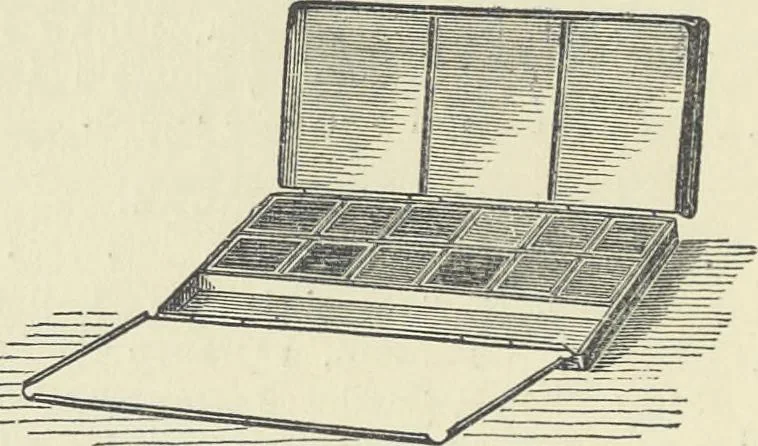 An illustration from The theory of colouring : being an analysis of the principles of contrast and harmony in the arrangement of colours : with their application to the study of nature, and hints on the composition of pictures, etc., 1872, leaf 97