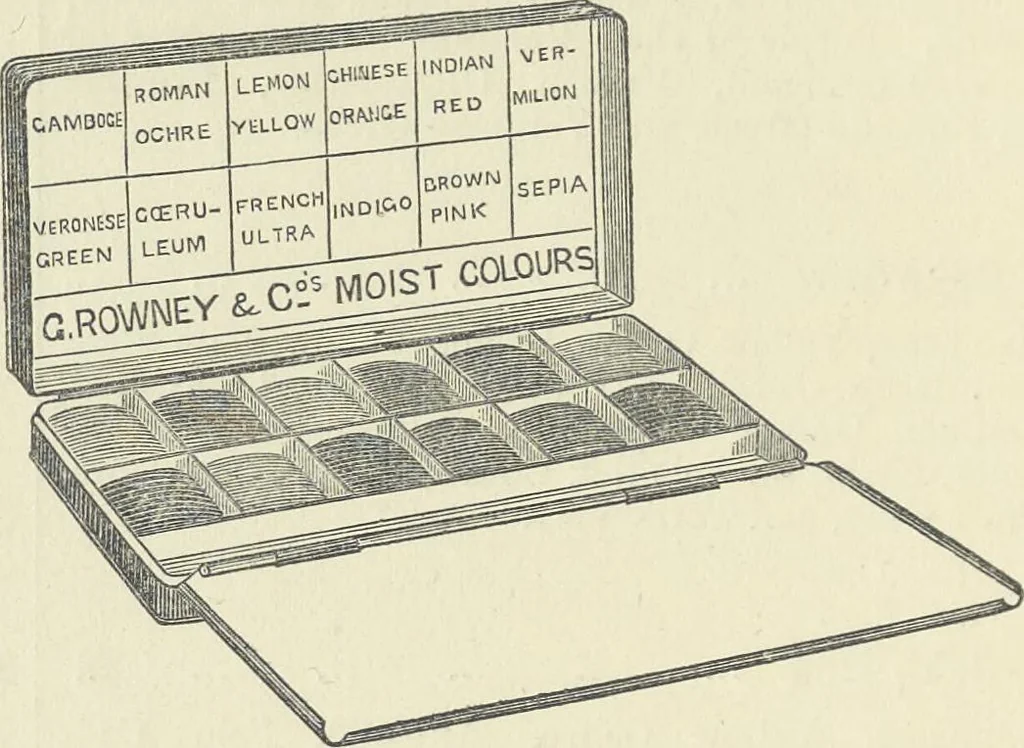 An illustration from The theory of colouring : being an analysis of the principles of contrast and harmony in the arrangement of colours : with their application to the study of nature, and hints on the composition of pictures, etc., 1872, leaf 99