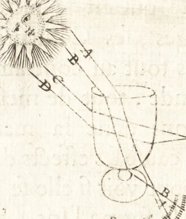 An illustration from Nouuelles obseruations et conjectures sur l'iris, 1650, leaf 307