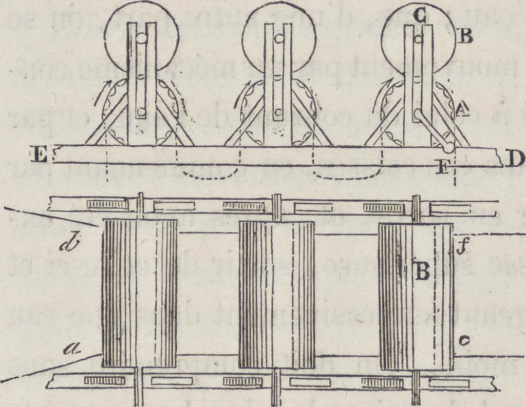 An illustration from Traité théorique et pratique de l'impression des tissus, 1846, leaf 50