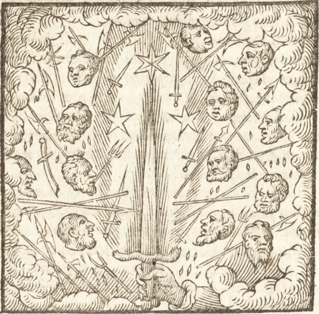 An illustration from De naturae diuinis characterismis, seu, Raris & admirandis spectaculis, causis, indiciis, proprietatibus rerum in partibus singulis vniuersi, libri II, 1575, leaf 213
