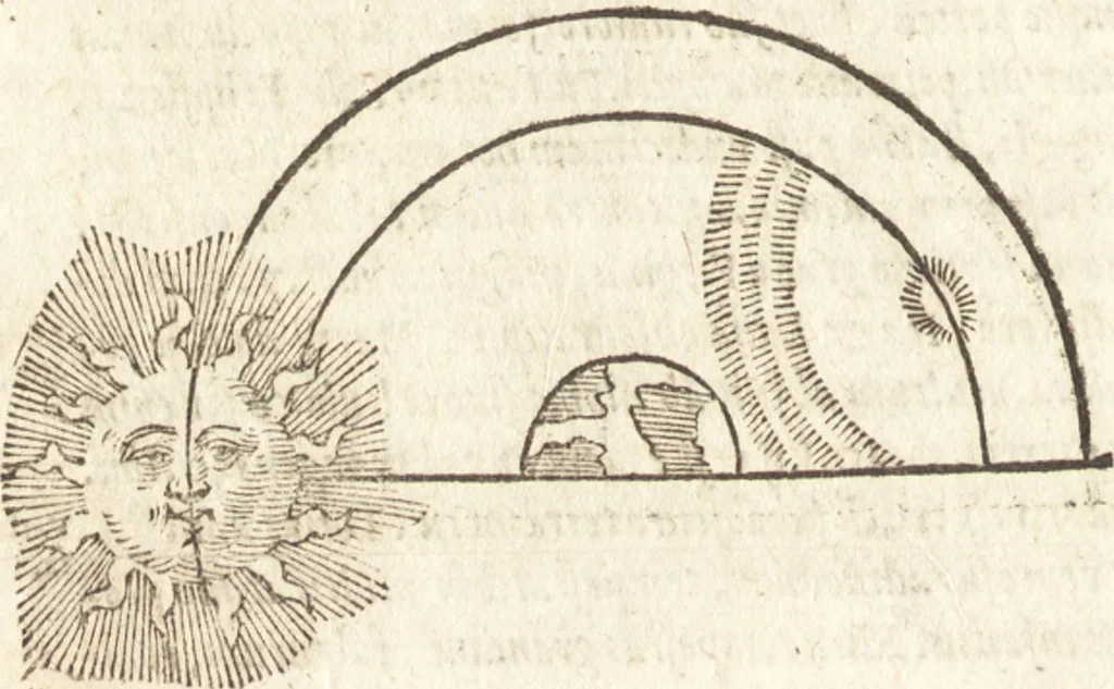 An illustration from De naturae diuinis characterismis, seu, Raris & admirandis spectaculis, causis, indiciis, proprietatibus rerum in partibus singulis vniuersi, libri II, 1575, leaf 281