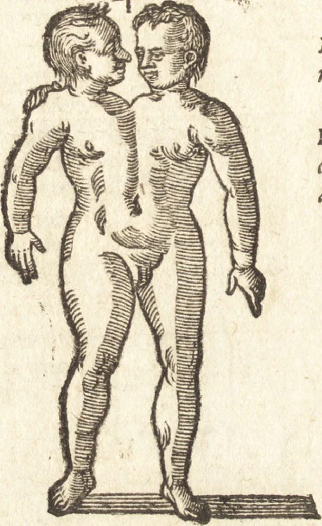 An illustration from De naturae diuinis characterismis, seu, Raris & admirandis spectaculis, causis, indiciis, proprietatibus rerum in partibus singulis vniuersi, libri II, 1575, leaf 95
