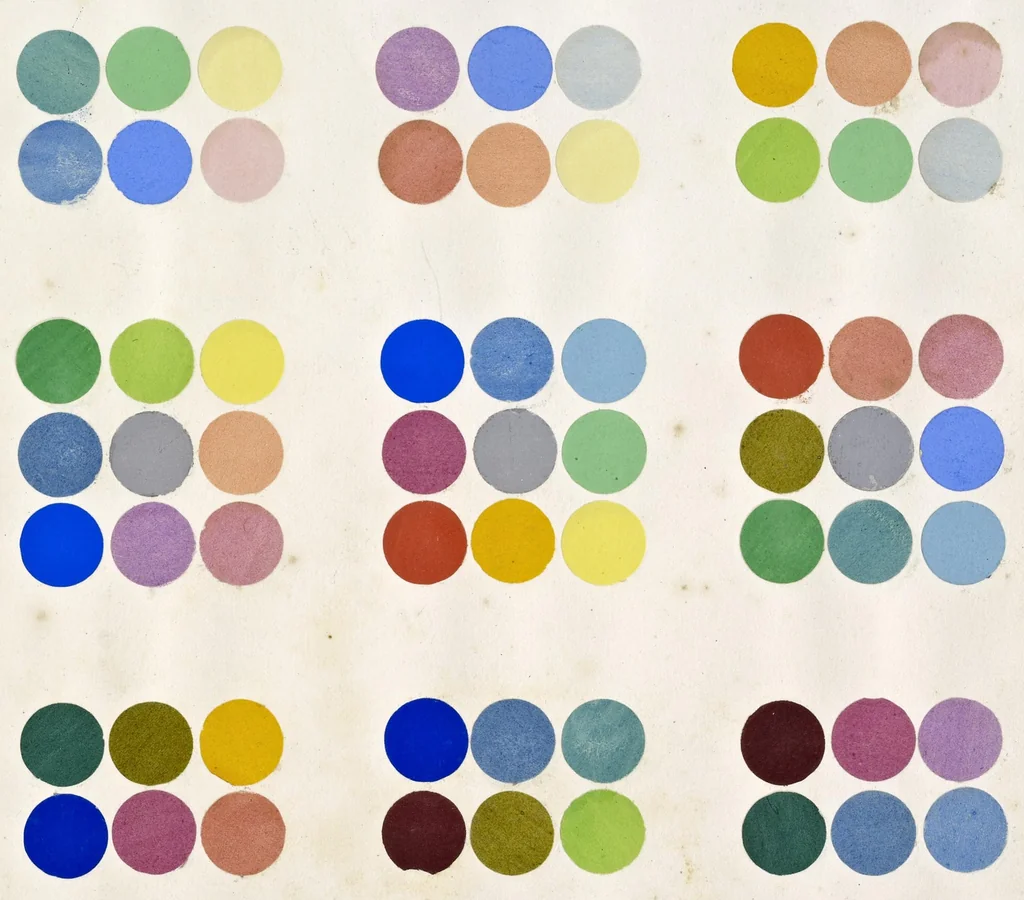 An illustration from Principles of the science of colour : concisely stated to aid and promote their useful application in the decorative arts, 1876, leaf 48