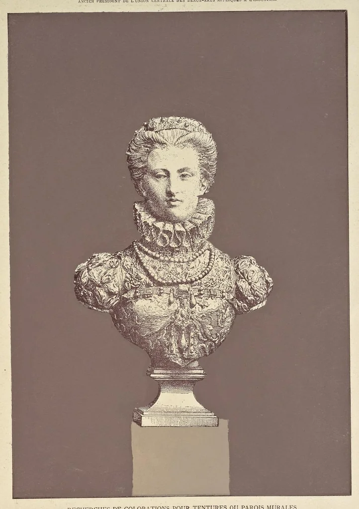 An illustration from L'harmonie des couleurs, 1880, leaf 232