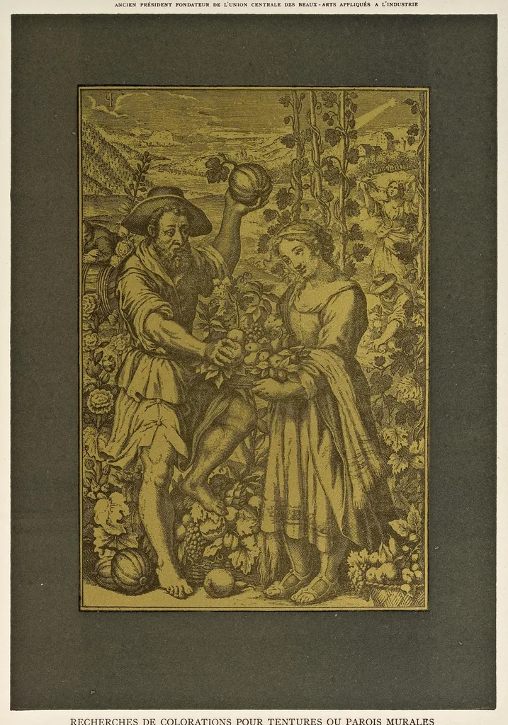 An illustration from L'harmonie des couleurs, 1880, leaf 244