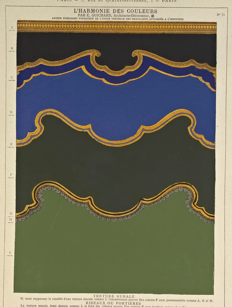 An illustration from L'harmonie des couleurs, 1880, leaf 58