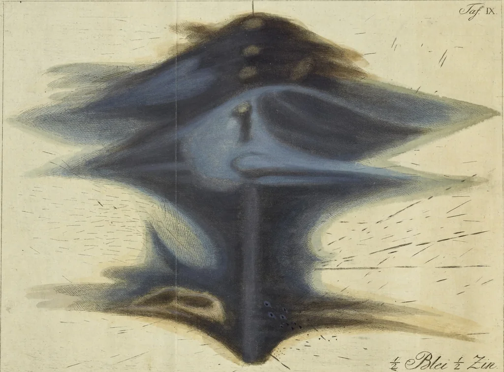 An illustration from Beschreibung einer ungemein grossen Elektrisier-Maschine : und der damit im Teylerschen Museum zu Haarlem angestelten Versuche, 1786, leaf 107