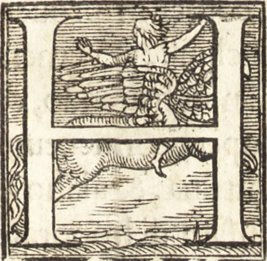 An illustration from Dialogo di m. Lodovico Dolce : nel quale si ragiona delle qualità, diuersità, e proprietà de i colori, 1565, leaf 6