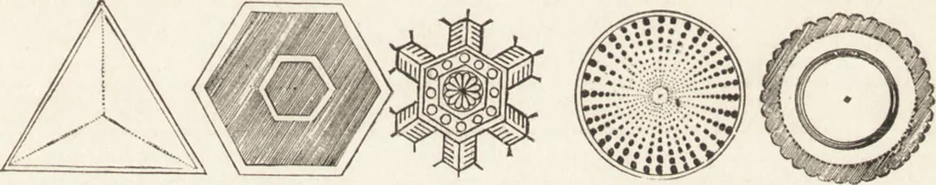 An illustration from The principles of light and color: including among other things the harmonic laws of the universe, the etherio-atomic philosophy of force, chromo chemistry, chromo therapeutics, and the general philosophy of the fine forces, together with numerous discoveries and practical applications .., 1878, leaf 22
