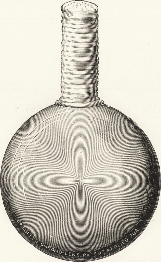 An illustration from The principles of light and color: including among other things the harmonic laws of the universe, the etherio-atomic philosophy of force, chromo chemistry, chromo therapeutics, and the general philosophy of the fine forces, together with numerous discoveries and practical applications .., 1878, leaf 375