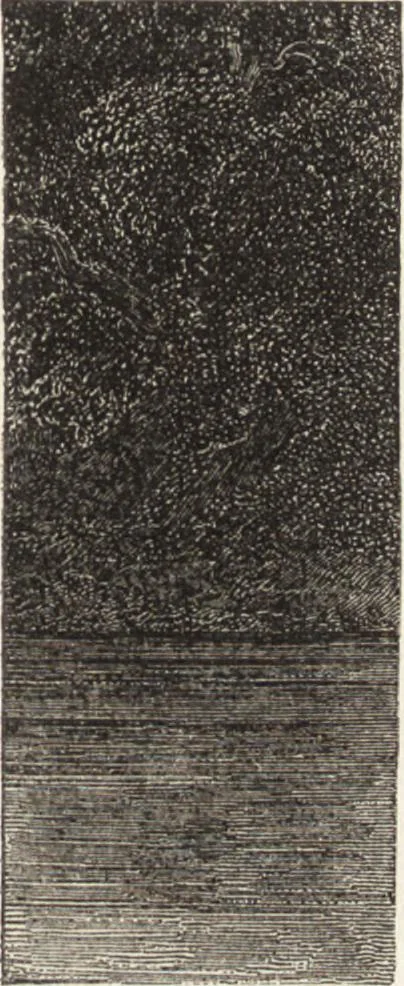 An illustration from The principles of light and color: including among other things the harmonic laws of the universe, the etherio-atomic philosophy of force, chromo chemistry, chromo therapeutics, and the general philosophy of the fine forces, together with numerous discoveries and practical applications .., 1878, leaf 50