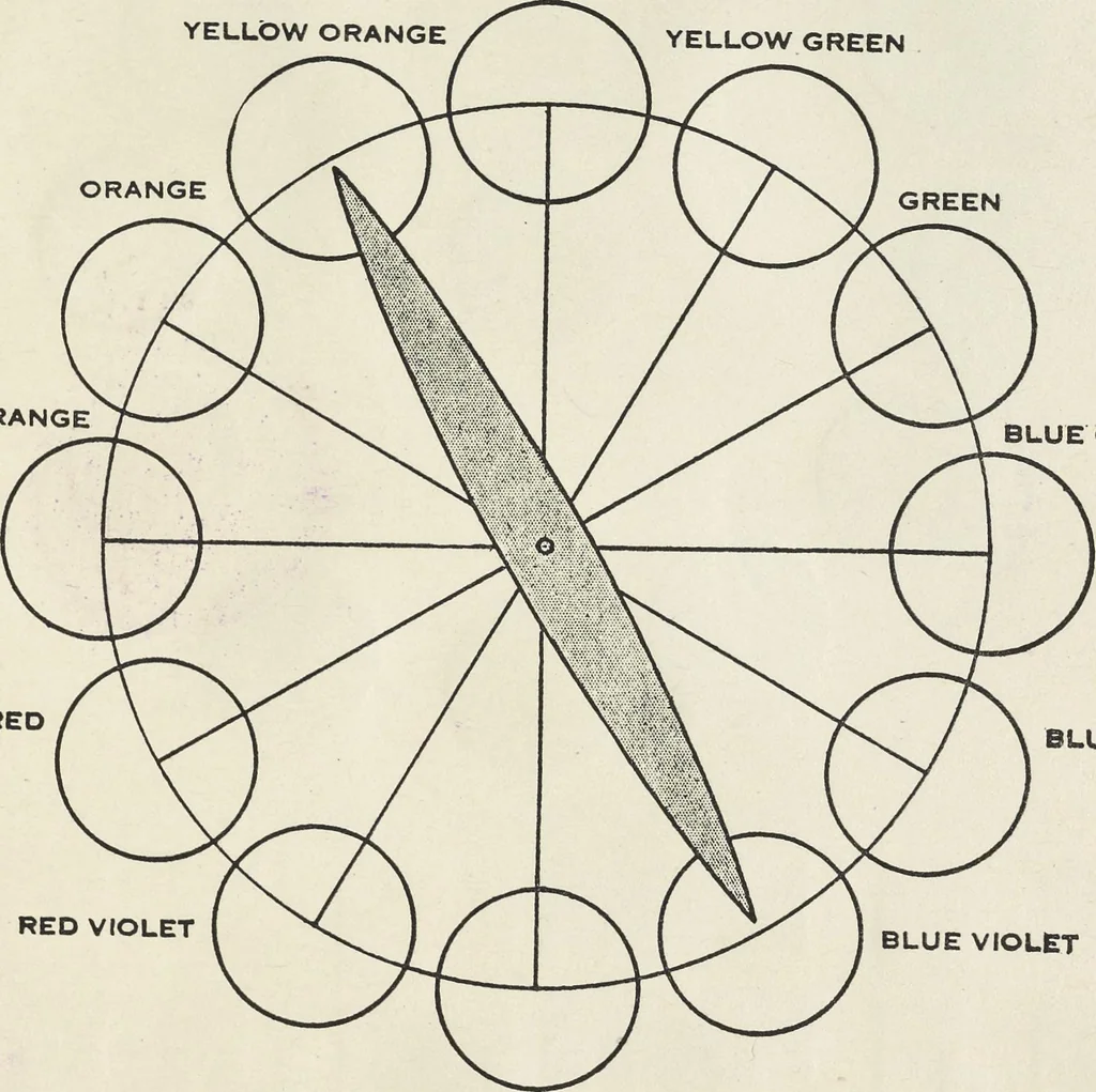 An illustration from The theory and practice of color, 1920, leaf 42
