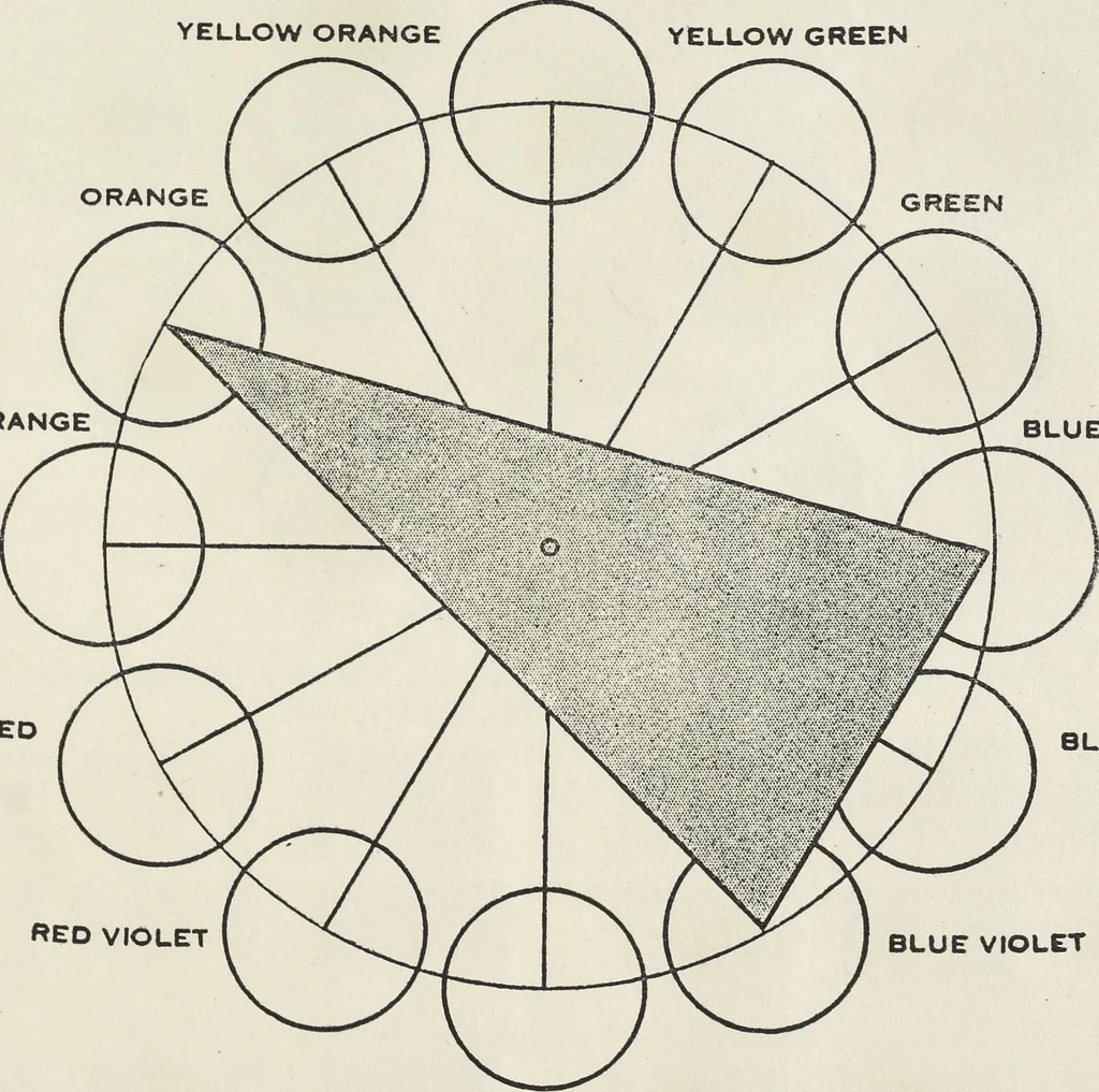 An illustration from The theory and practice of color, 1920, leaf 56