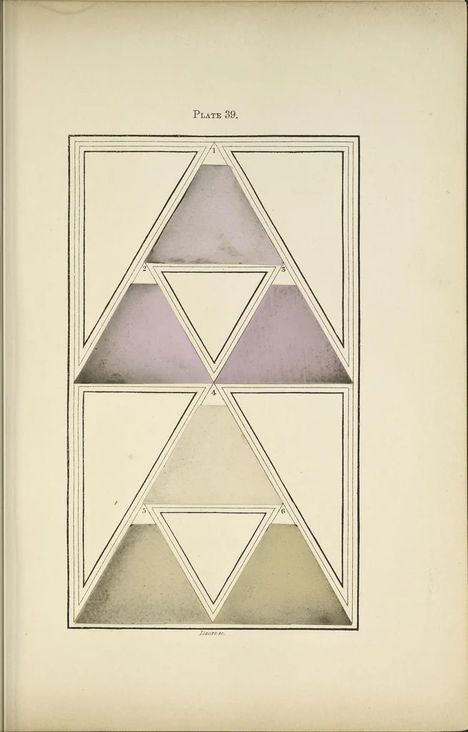 An illustration from A nomenclature of colours, applicable to the arts and natural sciences, to manufactures and other purposes of general utility, 1846, leaf 256