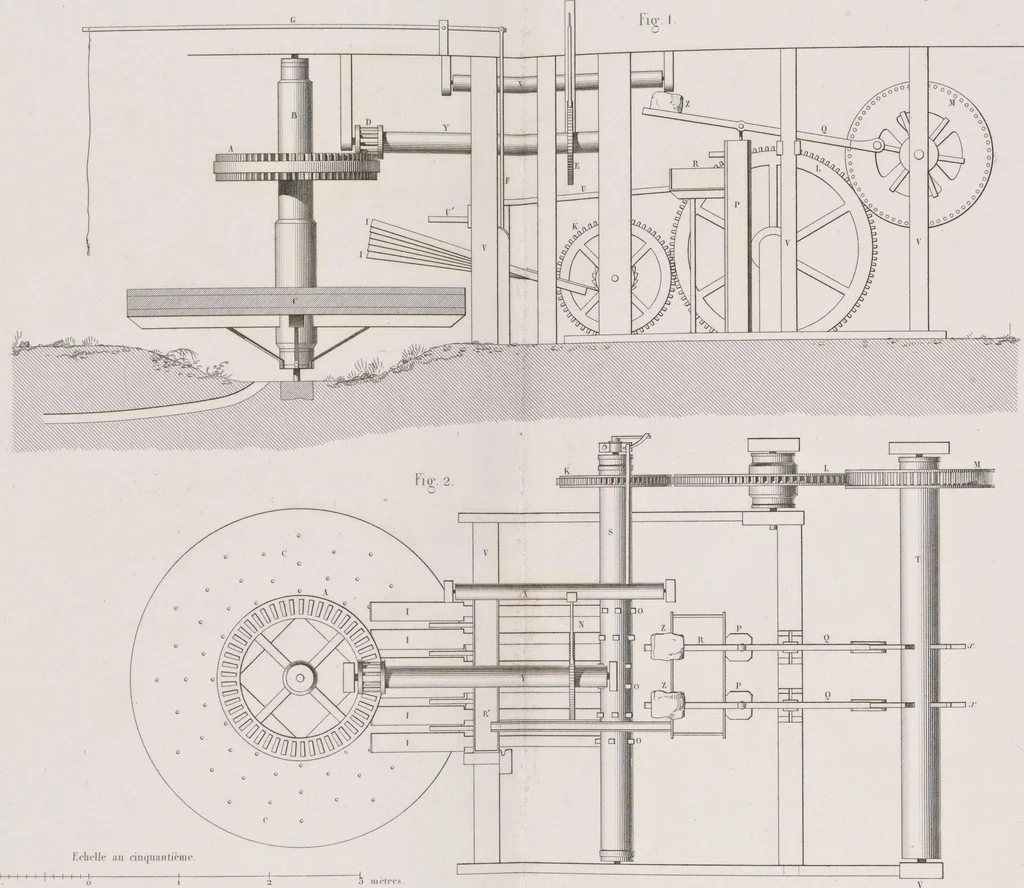 An illustration from Traité théorique et pratique de l'impression des tissus, 1846, leaf 12