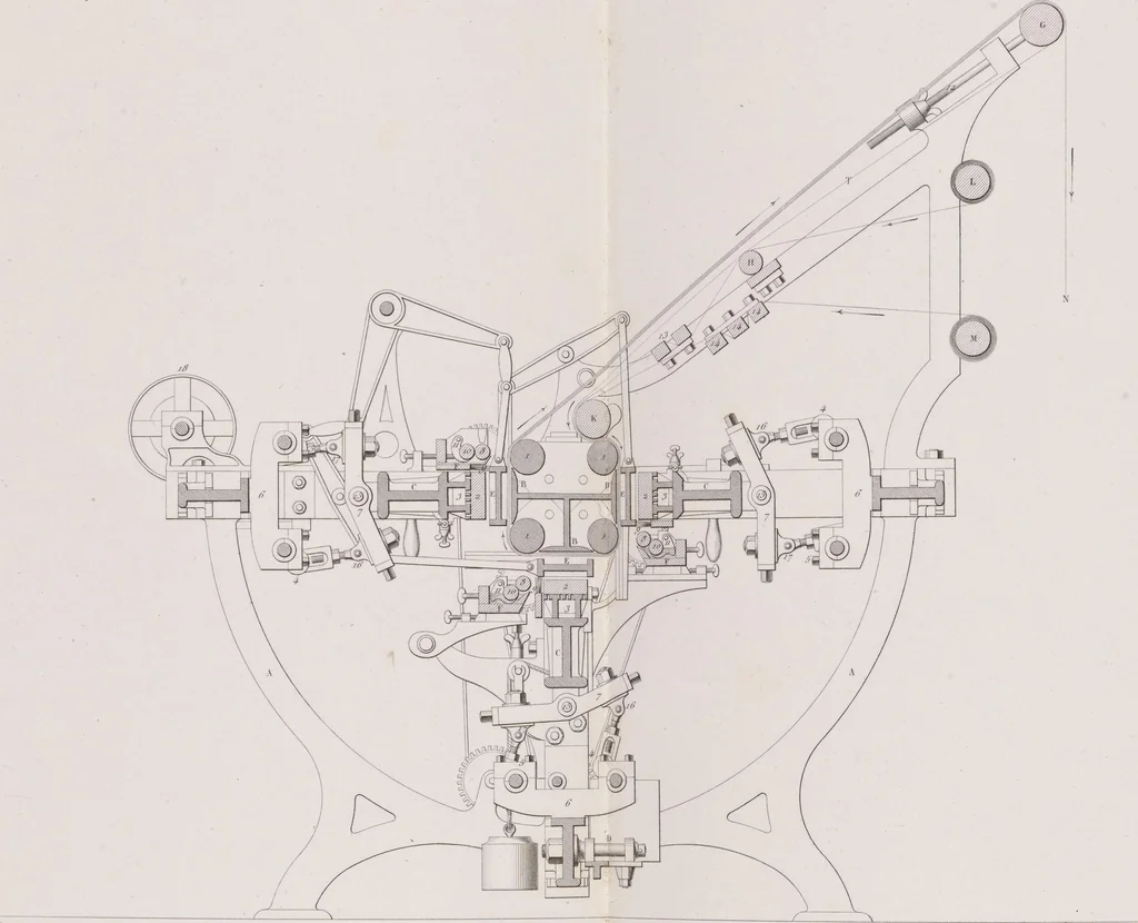 An illustration from Traité théorique et pratique de l'impression des tissus, 1846, leaf 21