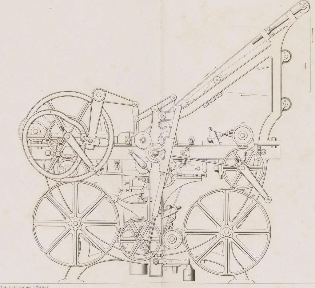 An illustration from Traité théorique et pratique de l'impression des tissus, 1846, leaf 23