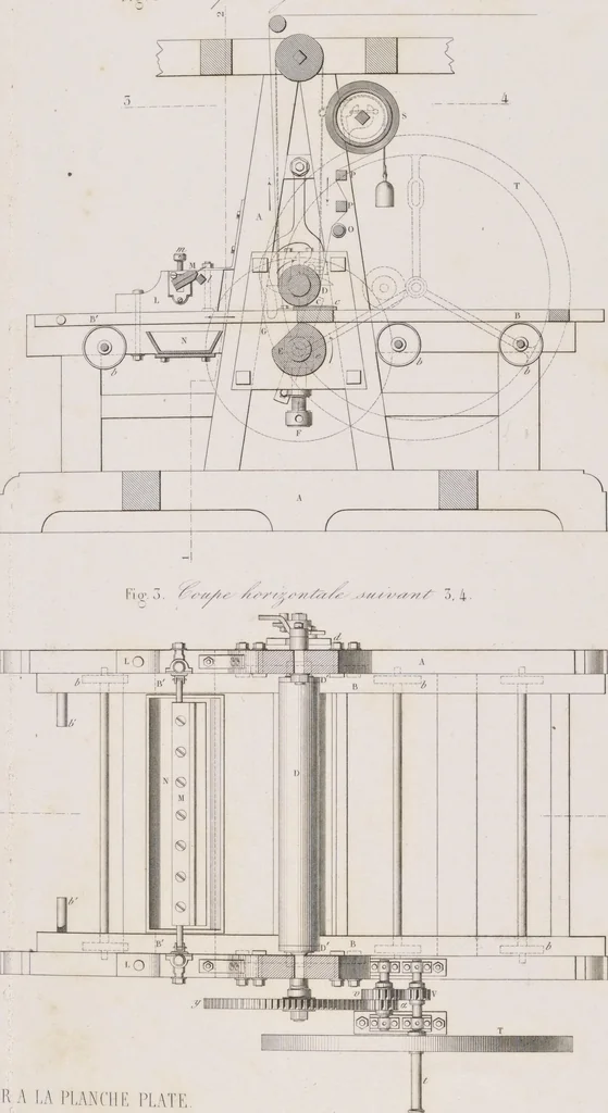 An illustration from Traité théorique et pratique de l'impression des tissus, 1846, leaf 25