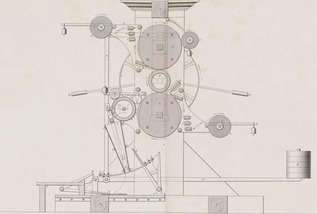 An illustration from Traité théorique et pratique de l'impression des tissus, 1846, leaf 41