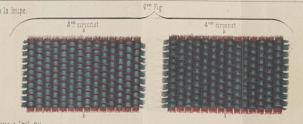 An illustration from Théorie des effets optiques que présentent les étoffes de soie, 1846, leaf 226