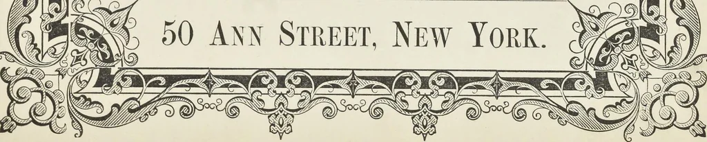 An illustration from Specimens of black and colored printing inks manufactured by H.D. Wade & Co., no. 50 Ann Street, New York, 1870, leaf 104