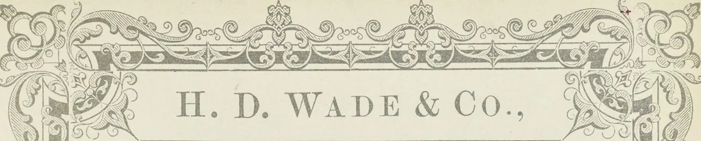 An illustration from Specimens of black and colored printing inks manufactured by H.D. Wade & Co., no. 50 Ann Street, New York, 1870, leaf 122