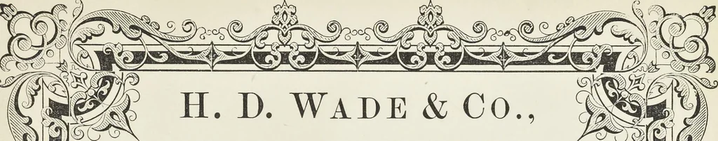 An illustration from Specimens of black and colored printing inks manufactured by H.D. Wade & Co., no. 50 Ann Street, New York, 1870, leaf 136