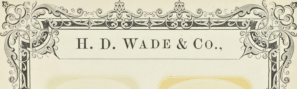 An illustration from Specimens of black and colored printing inks manufactured by H.D. Wade & Co., no. 50 Ann Street, New York, 1870, leaf 138