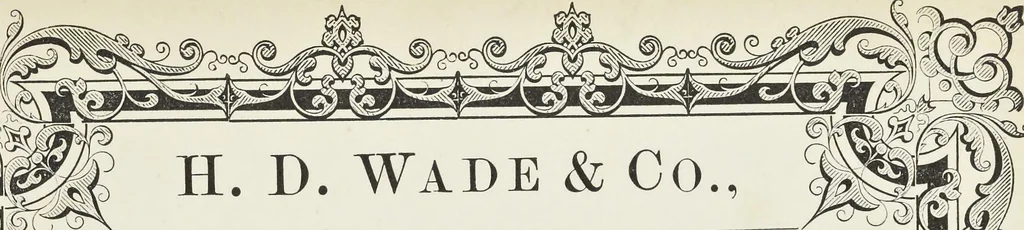 An illustration from Specimens of black and colored printing inks manufactured by H.D. Wade & Co., no. 50 Ann Street, New York, 1870, leaf 78