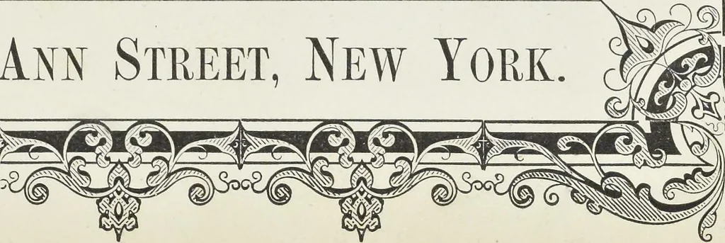 An illustration from Specimens of black and colored printing inks manufactured by H.D. Wade & Co., no. 50 Ann Street, New York, 1870, leaf 82