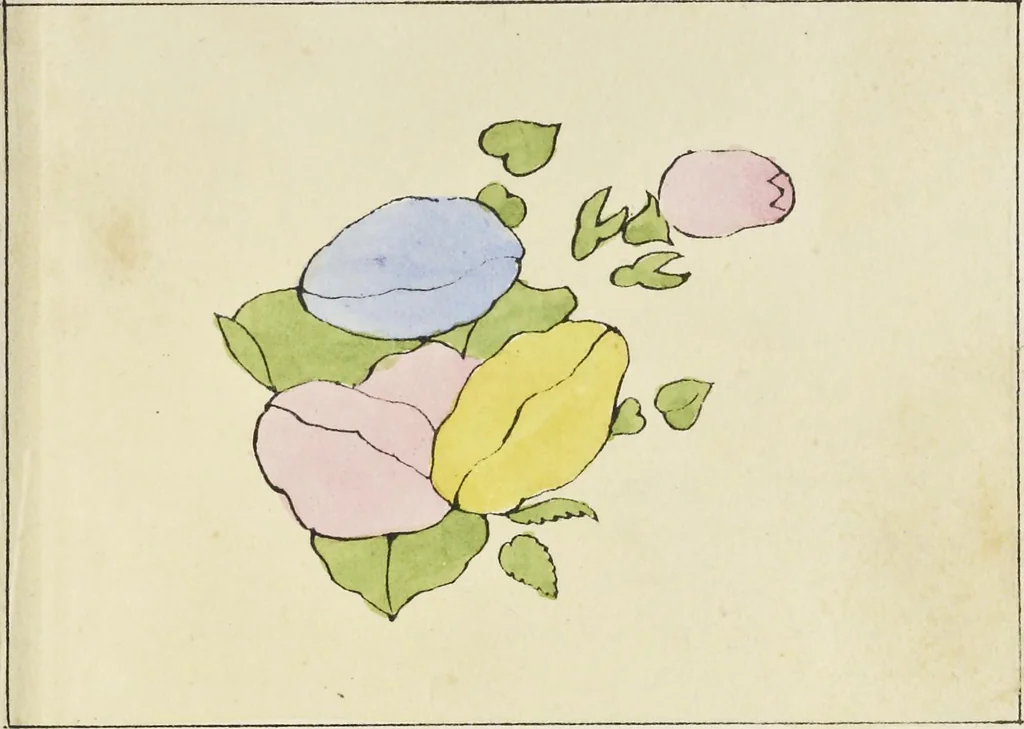 An illustration from Traité des peintures, applications et procédés employés sur bois, sur étoffes, sur papier : orné de 30 planches pour en faciliter le travail, 1834, leaf 48