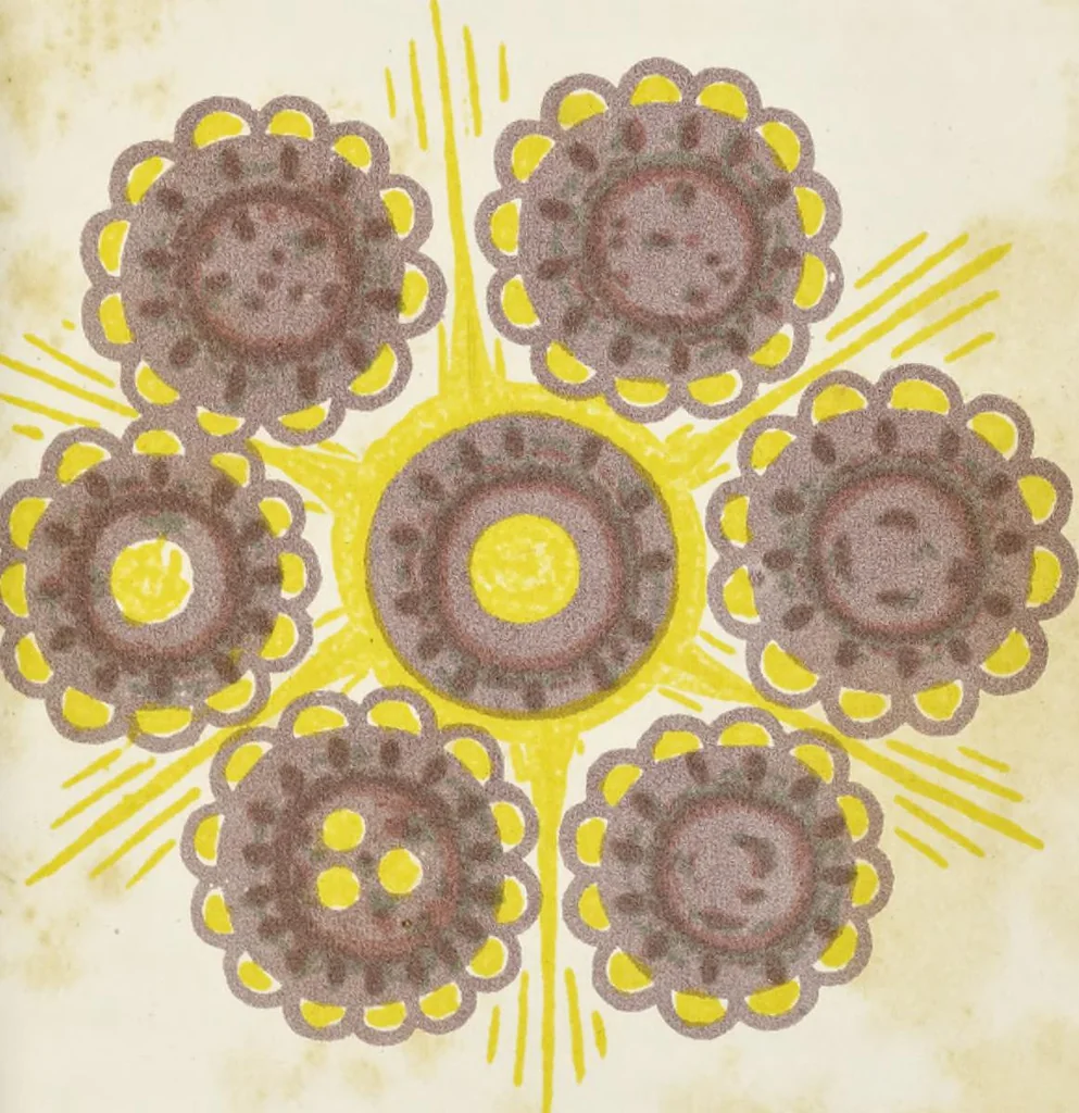 An illustration from Rudiments of the painters' art; or, A grammar of colouring, applicable to operative painting, decorative architecture, and the arts. With coloured illustrations and practical instructions concerning the modes and materials of painting, etc, 1850, leaf 52