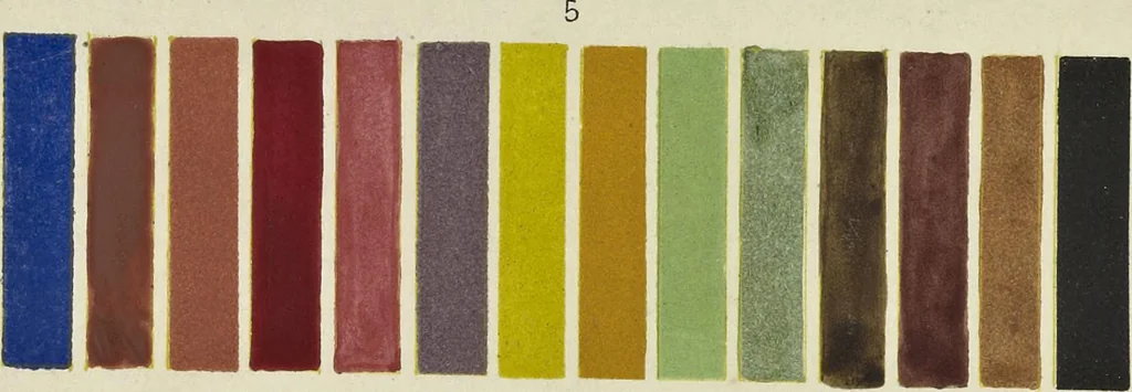An illustration from On colour, and on the necessity for a general diffusion of taste among all classes : with remarks on laying out dressed geometrical gardens, examples of good and bad taste, illustrated by woodcuts and coloured plates in contrast, 1858, leaf 19
