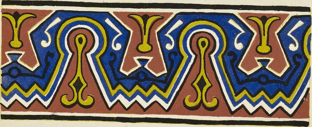 An illustration from On colour, and on the necessity for a general diffusion of taste among all classes : with remarks on laying out dressed geometrical gardens, examples of good and bad taste, illustrated by woodcuts and coloured plates in contrast, 1858, leaf 22