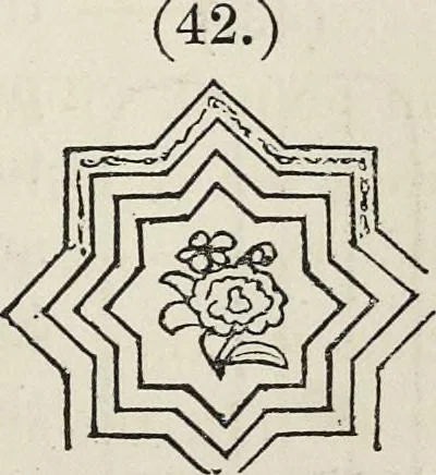 An illustration from On colour, and on the necessity for a general diffusion of taste among all classes : with remarks on laying out dressed geometrical gardens, examples of good and bad taste, illustrated by woodcuts and coloured plates in contrast, 1858, leaf 296