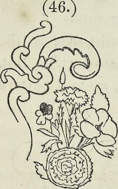 An illustration from On colour, and on the necessity for a general diffusion of taste among all classes : with remarks on laying out dressed geometrical gardens, examples of good and bad taste, illustrated by woodcuts and coloured plates in contrast, 1858, leaf 299