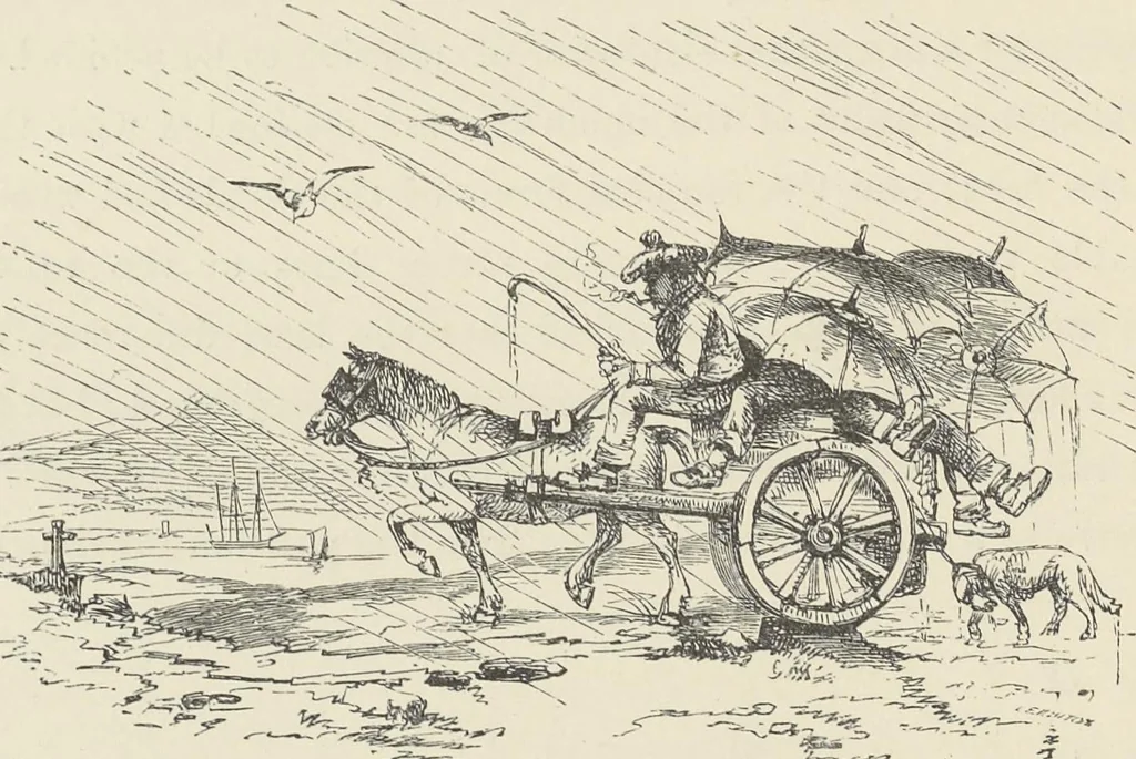 An illustration from The theory and practice of landscape painting in water-colours illustrated by a series of twenty-six drawings and diagrams in colours and numerous woodcuts, 1885, leaf 111