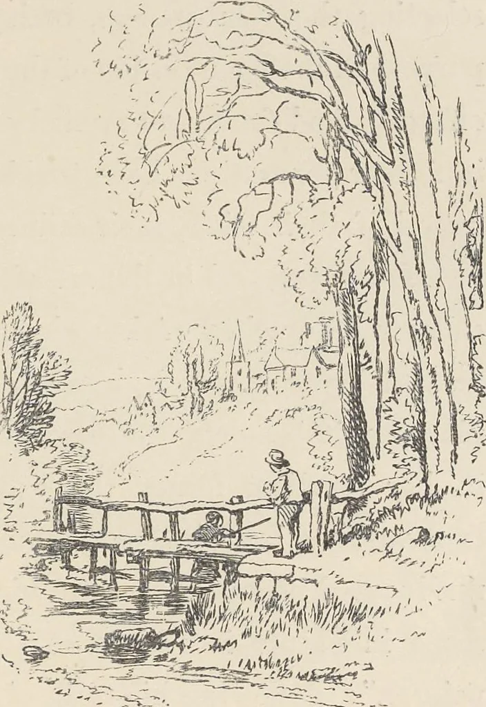 An illustration from The theory and practice of landscape painting in water-colours illustrated by a series of twenty-six drawings and diagrams in colours and numerous woodcuts, 1885, leaf 116