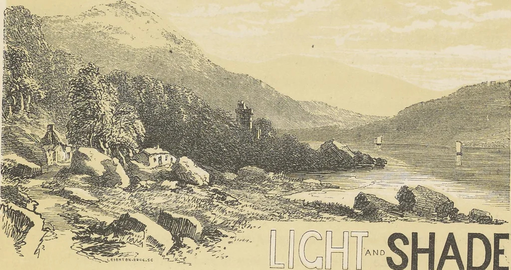 An illustration from The theory and practice of landscape painting in water-colours illustrated by a series of twenty-six drawings and diagrams in colours and numerous woodcuts, 1885, leaf 118