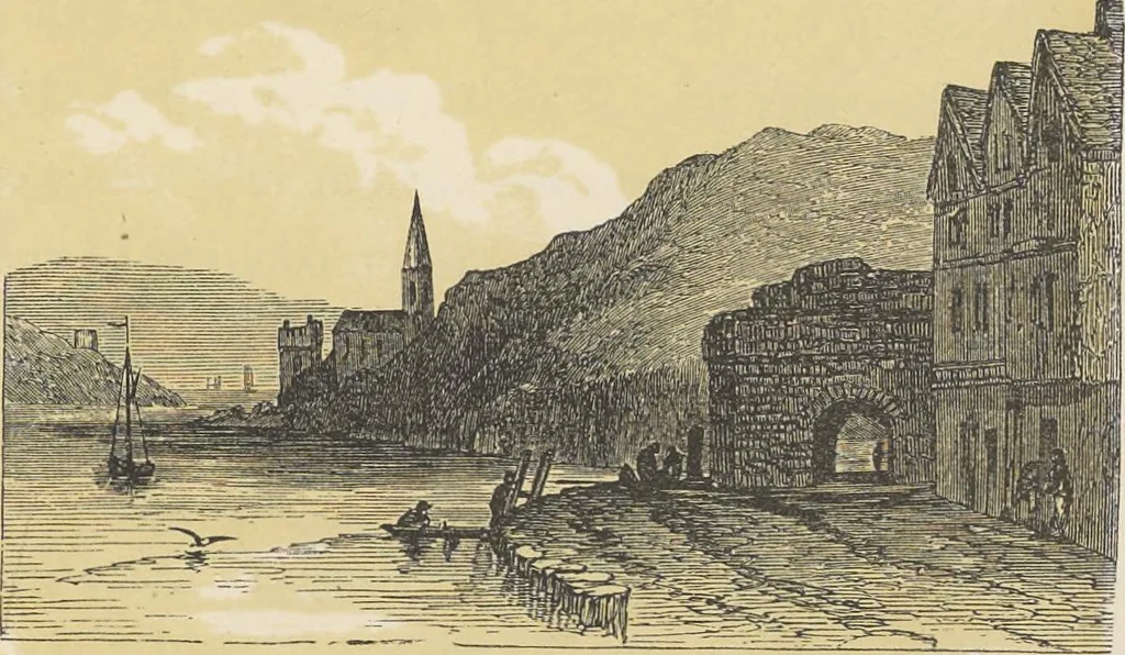 An illustration from The theory and practice of landscape painting in water-colours illustrated by a series of twenty-six drawings and diagrams in colours and numerous woodcuts, 1885, leaf 132