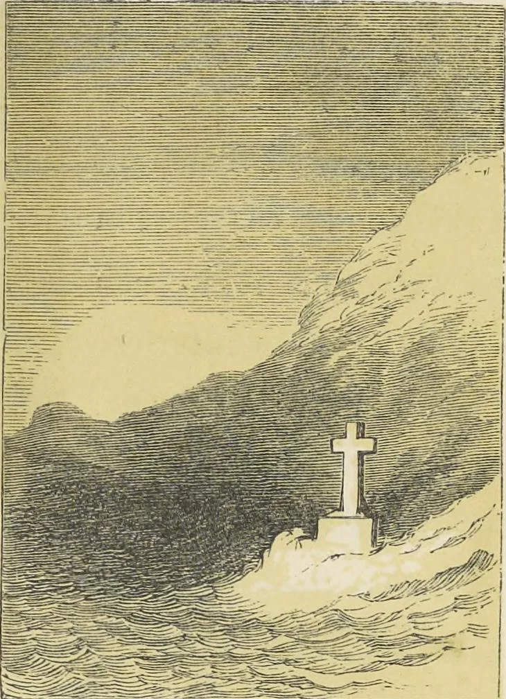 An illustration from The theory and practice of landscape painting in water-colours illustrated by a series of twenty-six drawings and diagrams in colours and numerous woodcuts, 1885, leaf 133