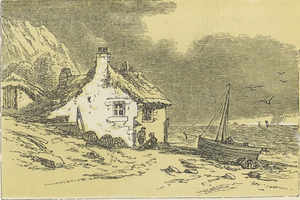 An illustration from The theory and practice of landscape painting in water-colours illustrated by a series of twenty-six drawings and diagrams in colours and numerous woodcuts, 1885, leaf 137