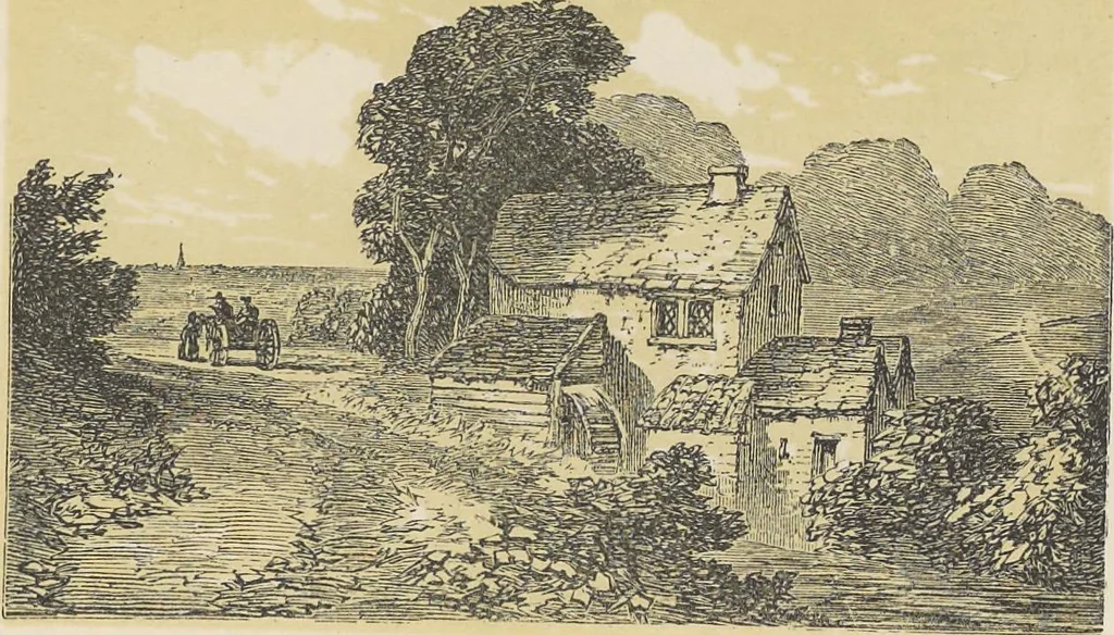 An illustration from The theory and practice of landscape painting in water-colours illustrated by a series of twenty-six drawings and diagrams in colours and numerous woodcuts, 1885, leaf 140