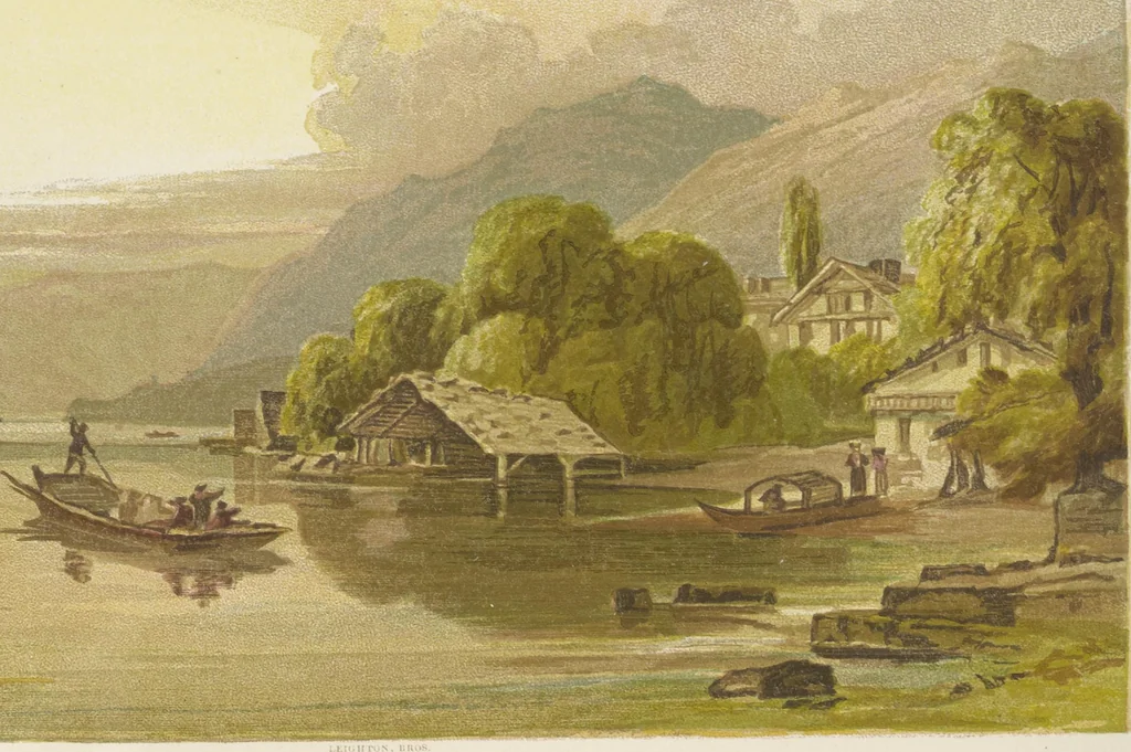 An illustration from The theory and practice of landscape painting in water-colours illustrated by a series of twenty-six drawings and diagrams in colours and numerous woodcuts, 1885, leaf 179