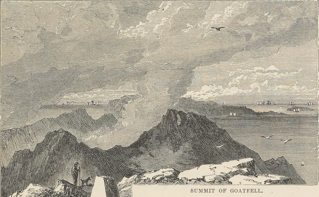 An illustration from The theory and practice of landscape painting in water-colours illustrated by a series of twenty-six drawings and diagrams in colours and numerous woodcuts, 1885, leaf 196