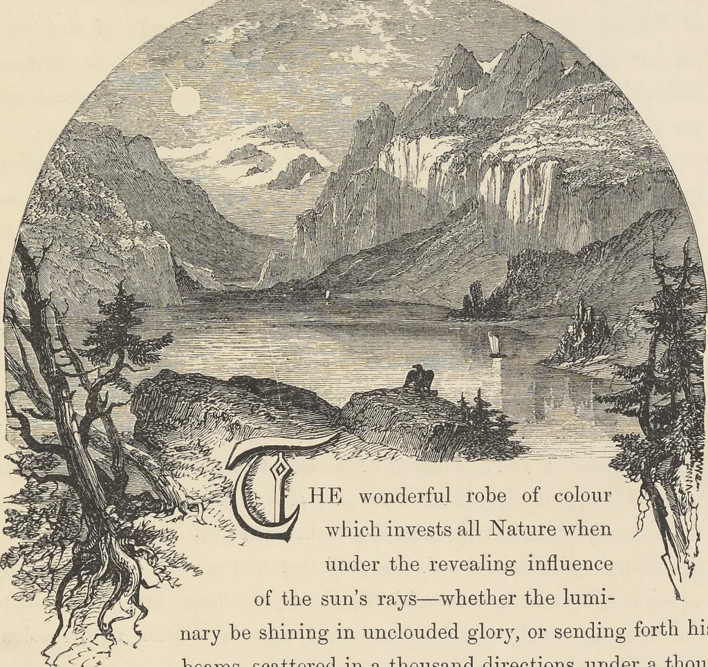 An illustration from The theory and practice of landscape painting in water-colours illustrated by a series of twenty-six drawings and diagrams in colours and numerous woodcuts, 1885, leaf 22